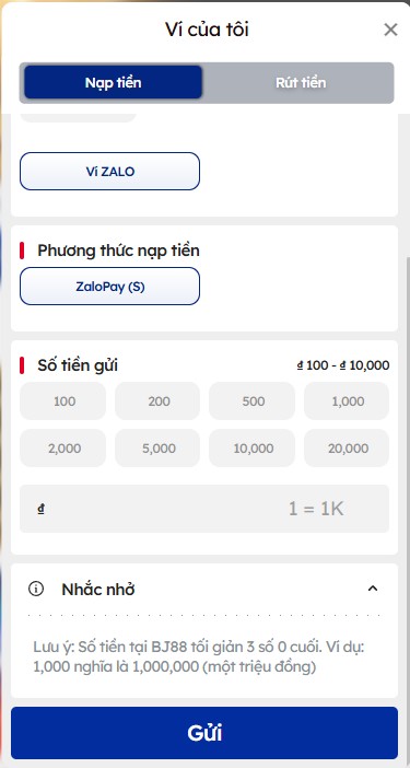 Mẹo đảm bảo an toàn khi nạp tiền BJ39