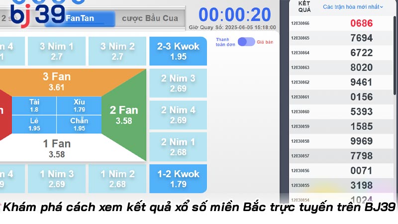 Khám phá cách xem kết quả xổ số miền Bắc trực tuyến trên BJ39