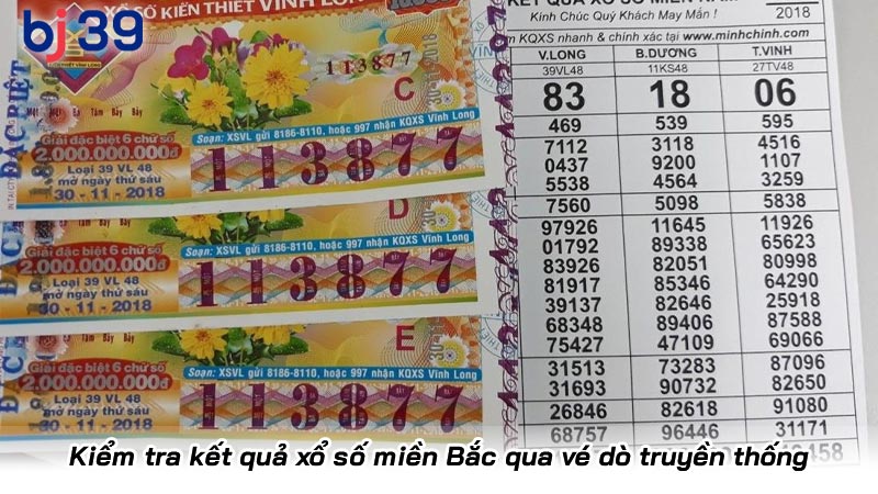 Kiểm tra kết quả xổ số miền Bắc qua vé dò truyền thống